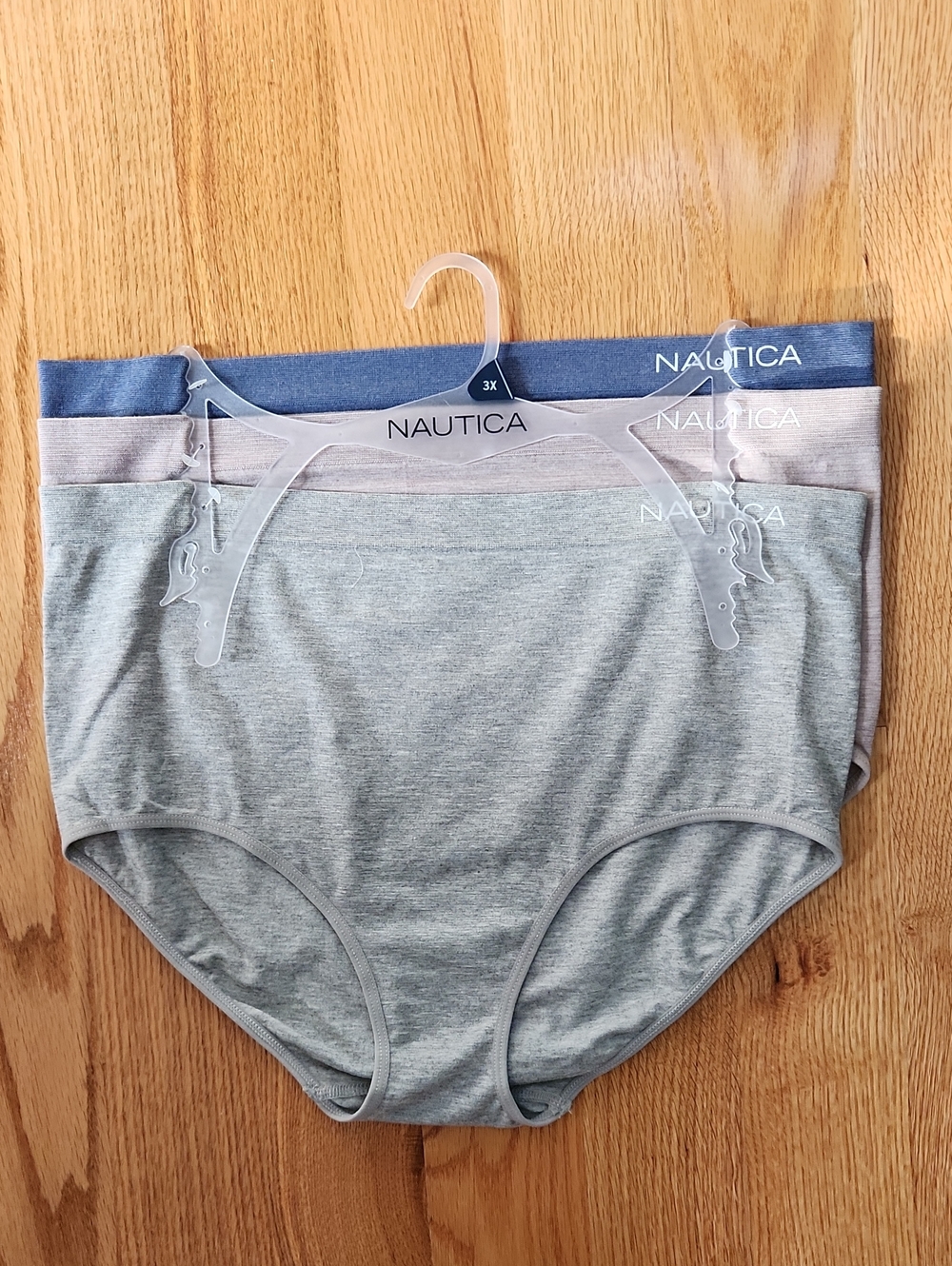 Nautica, 3-Pack Comfort Briefs, Women's, Sz 3x